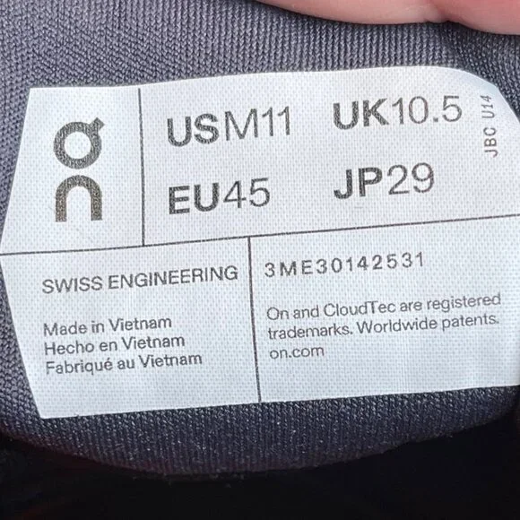 On Cloudvista 2 Waterproof Mens 11 Trail Running Shoes Pearl Ice 3ME30142531 - Picture 11 of 11